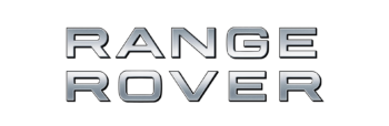 Logo Range Rover em metal escovado